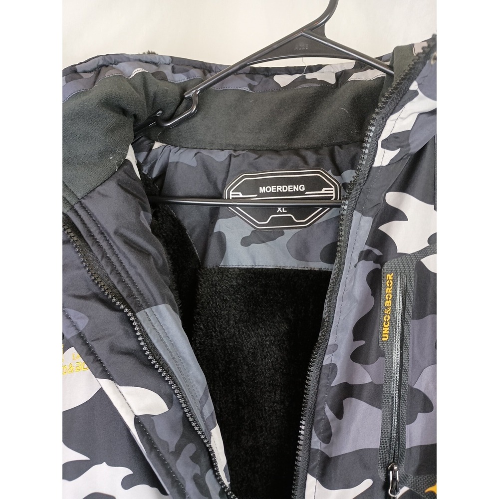 White Camo Jacket Vator 189 Fur Lined Hooded Jacket - Picture 9 of 12